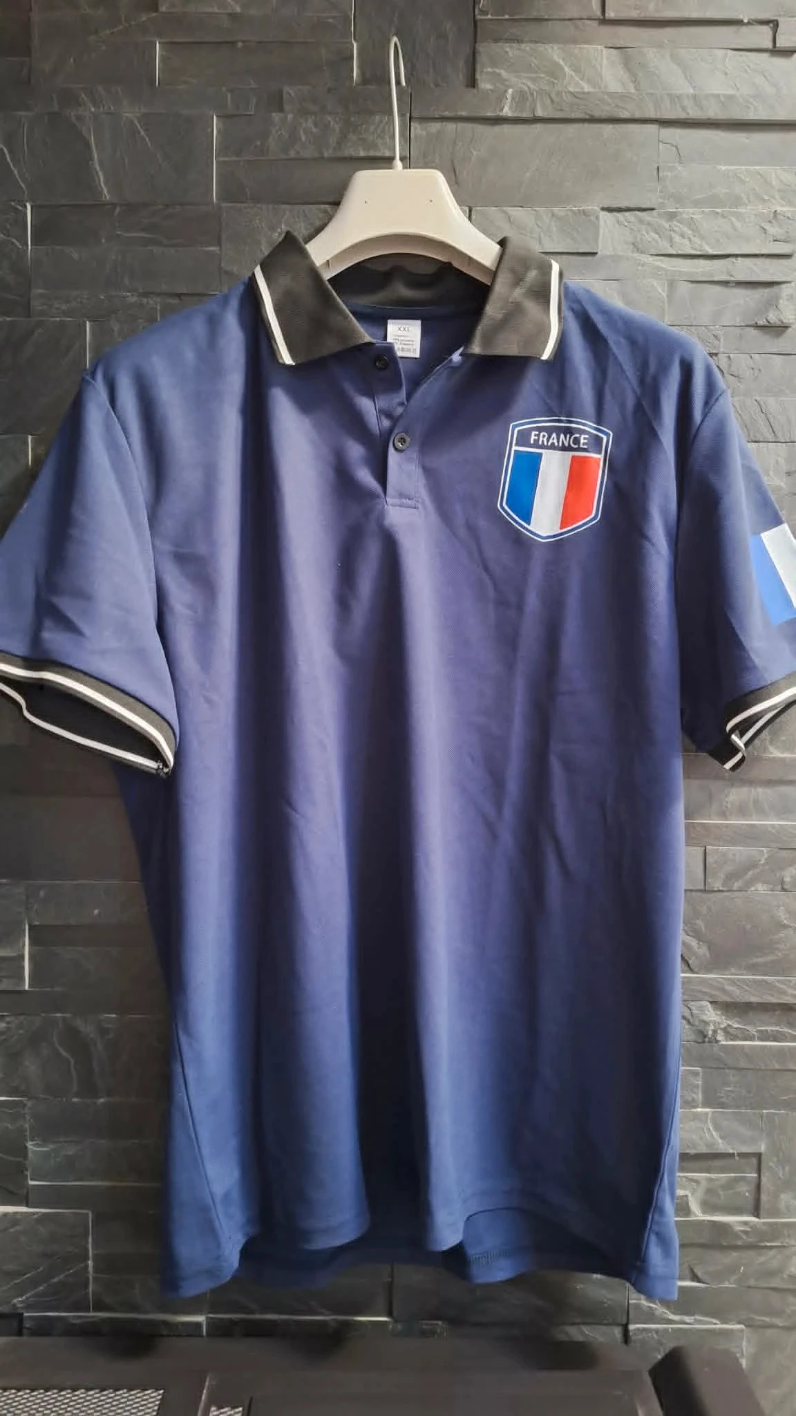 Navy blue polo, tricolor spirit. – photo 12